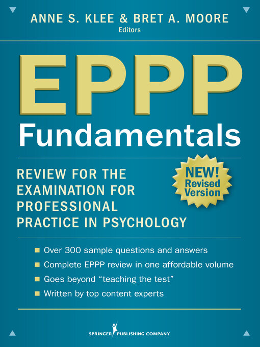 Title details for EPPP Fundamentals by Bret A. Moore - Available